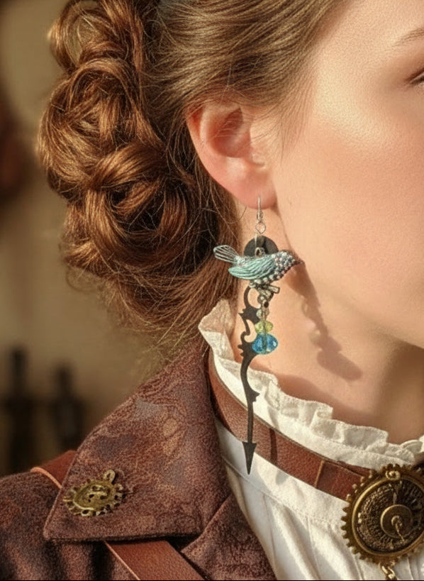 Clockwork And Songbirds Earrings