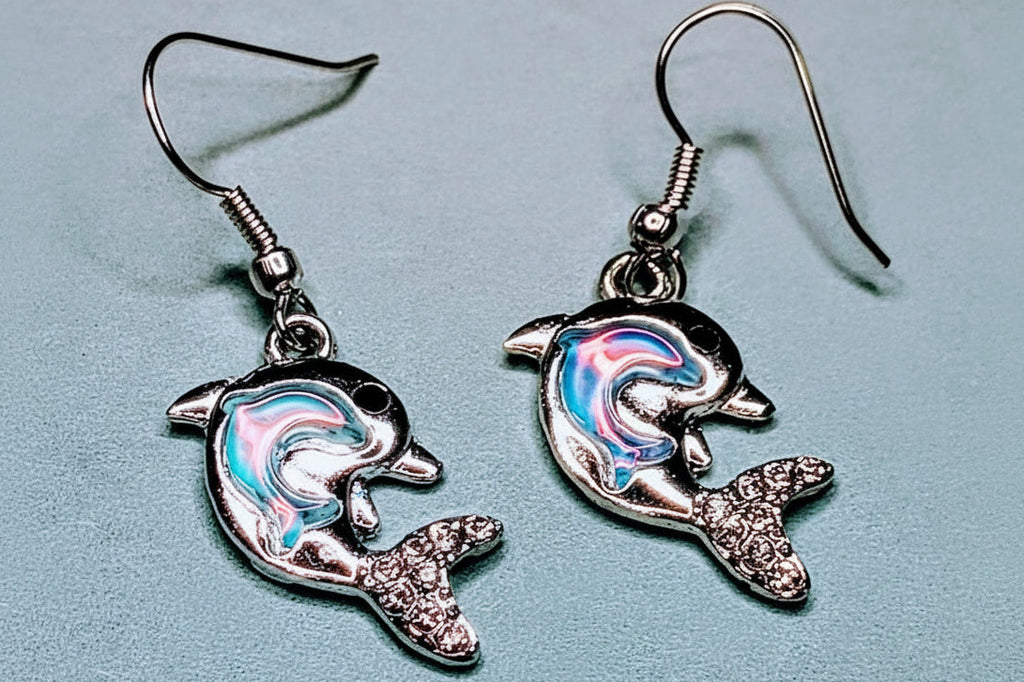Dolphin Earrings and Bracelet set