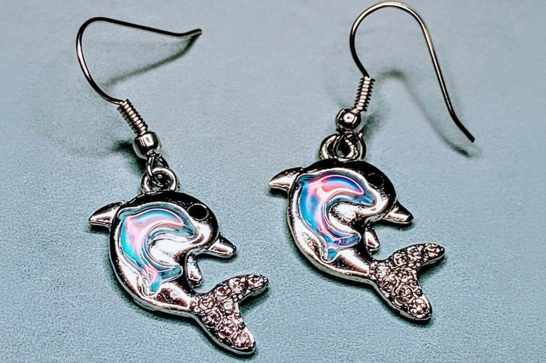 Dolphin Earrings and Bracelet set