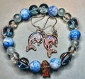 Dolphin Earrings and Bracelet set