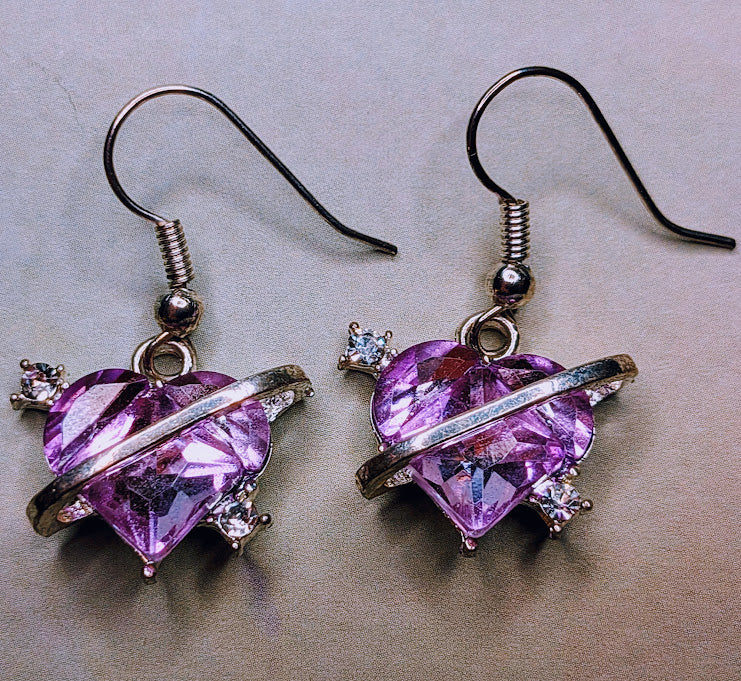 Lavender Bracelet and Earring set